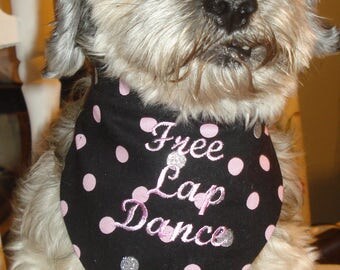 thumbnail image 2 of Pet Bandana Las Vegas Strip Club Offers Free Lap Dances On Veterans Day Dog Bandana Custom 2 of 14