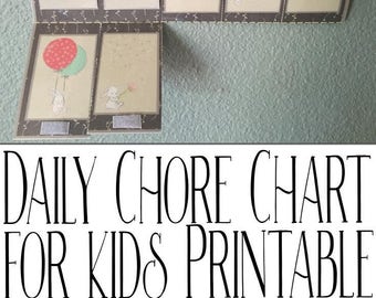 Grey Printable Chore Chart