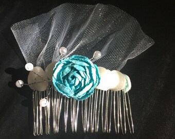 Bridal hair comb, Beach wedding hair accessories, Bridal accessories, Bridal hair accessories, Beach Shells, Beach wedding hair piece