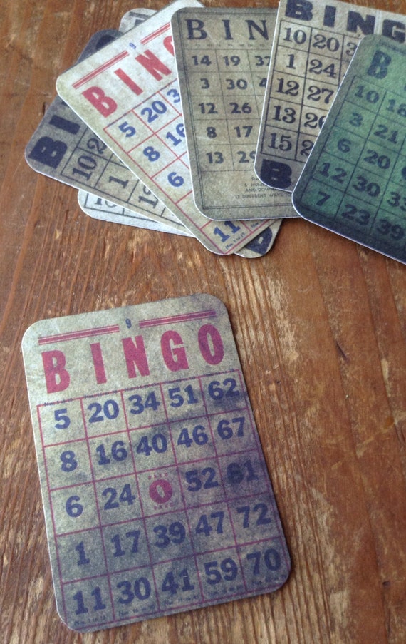 12 Mini Bingo Cards Child's Bingo Game Travel Size Bingo