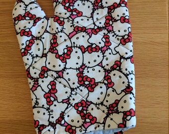 Handmade Hello Kitty Oven Mitt