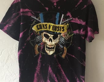 Guns n Roses Shirt , Bleached shirt , bleached t shirt, Guns n Roses t shirt , bleached band shirt , bleached distressed shirt. Size Medium