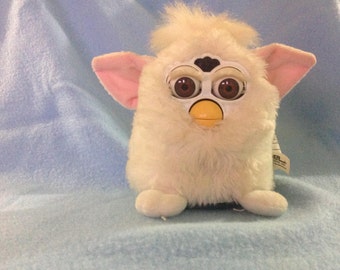 pink and white furby