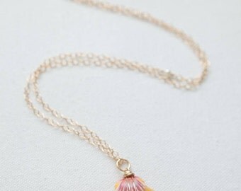 Large Sunrise Shell & Freshwater Pearl Necklace