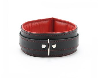 Bdsm Collar 2'' Padded Bondage Collar Leather collar Bdsm Collar