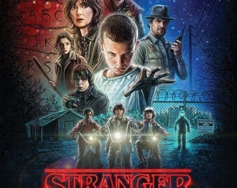 ON SALE: Stranger Things Poster | Stranger Things Wall Art TV Show Poster High Resolution Print 11" x 17" - frame not included (2016)