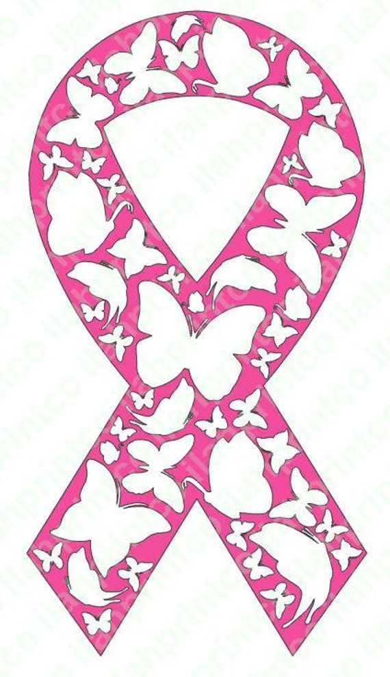 Items similar to Awareness Ribbon Butterfly Decal on Etsy