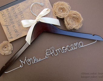 SALE Personalized Bridal Hanger / Wedding Hanger / Custom Hanger / Bridesmaid Gift / Bridal Shower Gift / just because gift