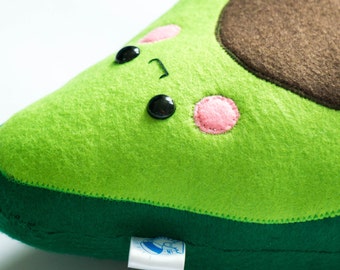 vegan avocado, Baby avocado pillow, avocado plushie