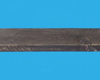24 inch recycled wood floating shelf 5-1/2" deep and 2" thick, dark walnut stain-566-24