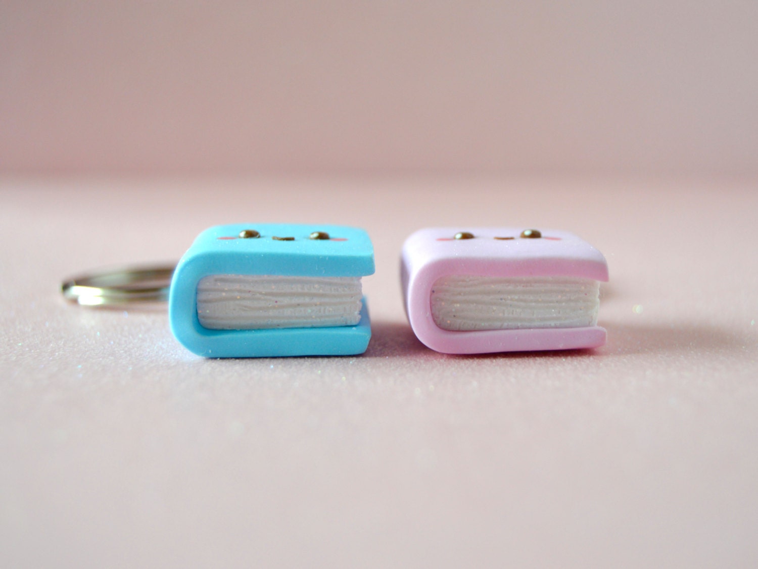 Mini book keychain teacher charm keychain keychains for