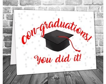 Pun graduation card | Etsy