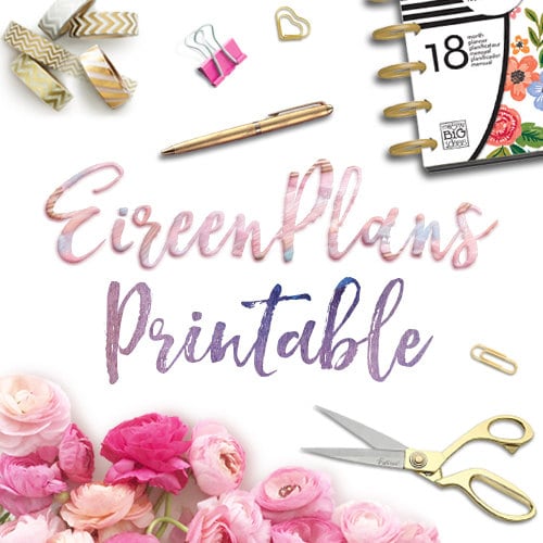 EireenPlansPrintable - Printable planner inserts