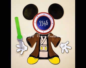 Jedi Mickey Star Wars Magnet for Disney Cruise Door
