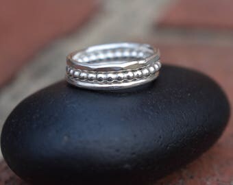 Stacking Rings, Silver Stack Rings, Stack Rings, Sterling Silver Ring
