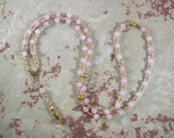 Aphrodite Prayer Beads in Rose Quartz: Greek Goddess of Love and Beauty