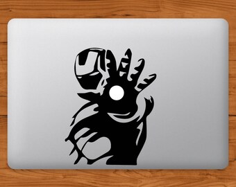 Marvel Iron Man MacBook Decal Laptop Sticker - Tony Stark Laptop Vinyl Decal Ironman