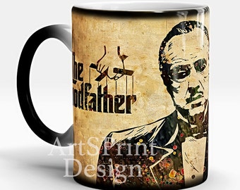Godfather Color Changing Mug Godfather White Photo Mug Coffee Mug Funny Mug Godfather Gift Christmas Gift Magic Mug Godfather Tea Mug