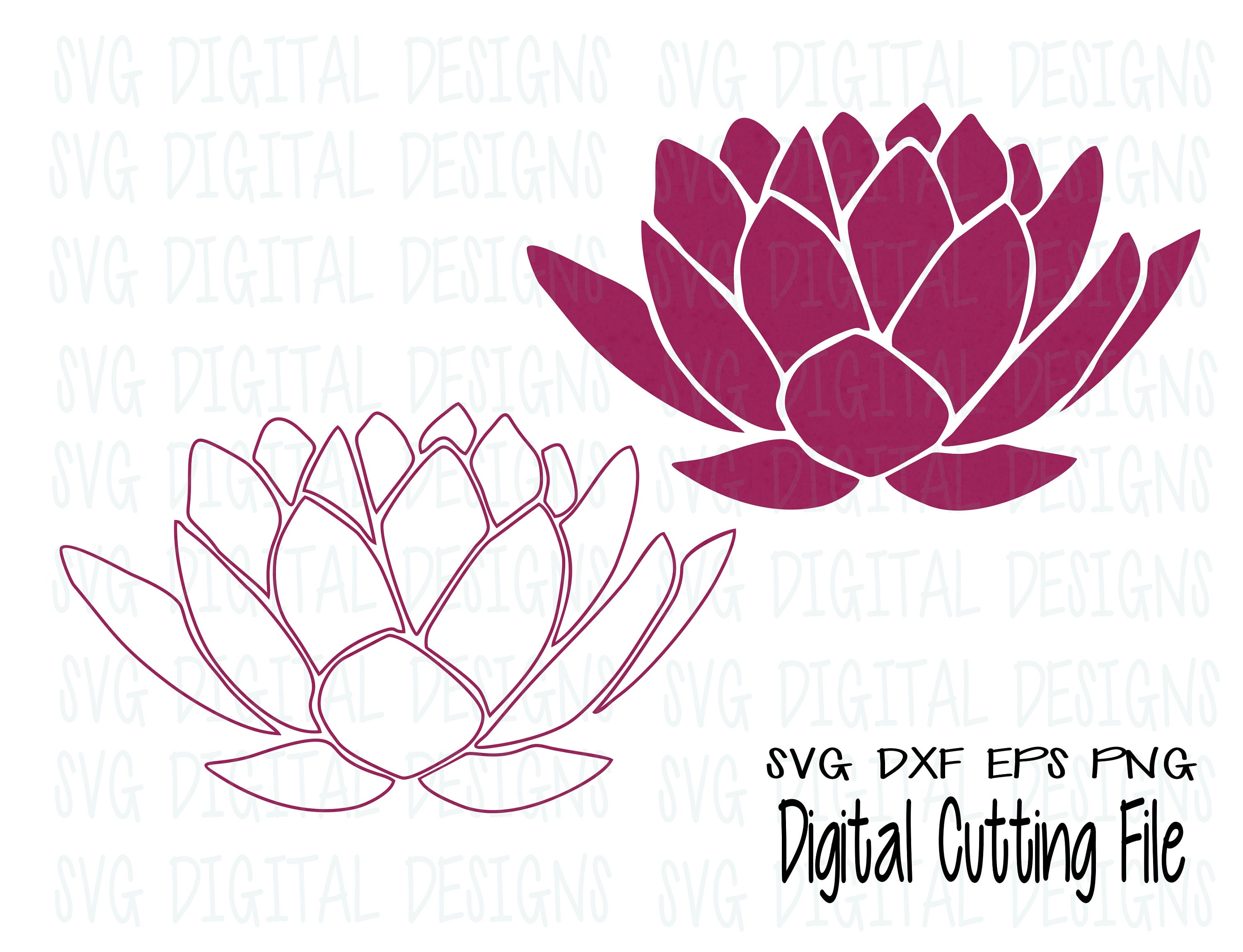 Download Lotus Flower Svg Dxf Png Eps Lotus Flower Cutting files