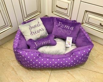 Luxury dog bed | Etsy