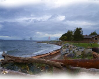 Grief Point Storm Painting set of 2