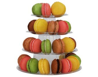 4 Tier Macaron Tower Display Stand for French Macarons
