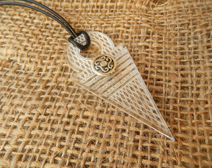 Tribal pendant jewelry, triangle pendant, ethnic jewelry pendant, bohemian jewelry, boho pendant, gothic jewelry, unique gift for her