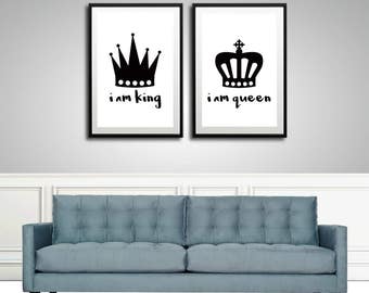 King And Queen Wall Decor king and queen | etsy King And Queen Wall Decor king and queen | etsy