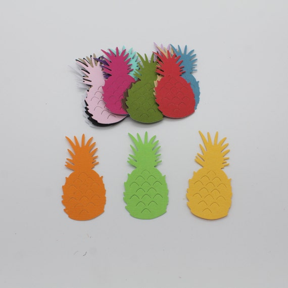 Pineapple set of die cut embellishment scrapbooking