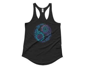 Yoga Tank Top Mit Mandala Print - Hippie Style Gesc Produktbild-Vorschau 2