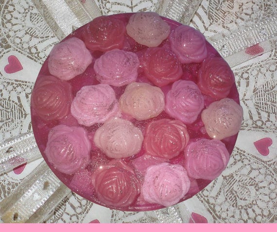 Flowers Wedding Centerpiece Decor idea, Delicate Wedding Table Decor, Art Design Fragrant Display Cake, Ceremony Gift, Pink Aquamarine Decor