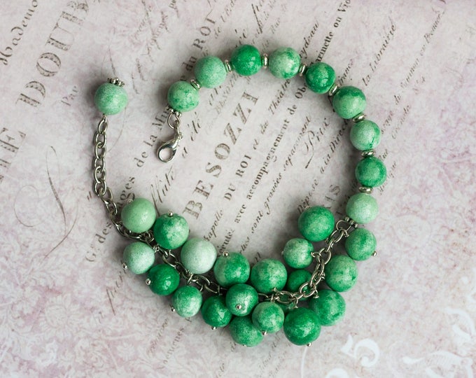50% OFF Green chunky bracelet, Lime green bracelet, Big bracelet, Green love, Clothing gift, Chunky charm bracelet Green charm bracelet