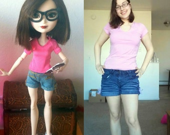Mini Me Doll Service! OOAK Custom Monster High/Ever After High/Bratz and More to Look Like You (Pictures DISPLAY ONLY)