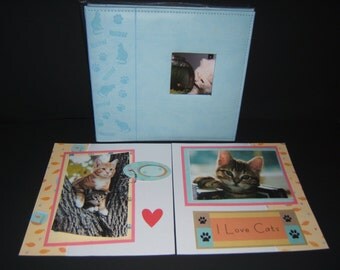 Cat Lover Gift - Cat Scrapbook Album - Crazy Cat Lady - Pet Scrapbook Albums - Cat Photo Album - Pet Memory Photo Album - Cat gift idea