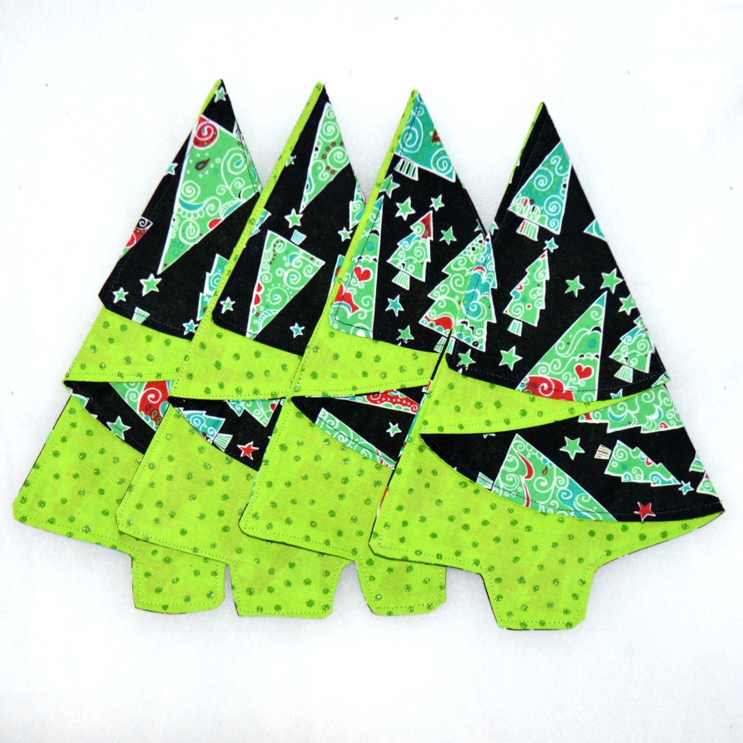 Reversible Christmas Tree Napkins Decorative Table Napkins