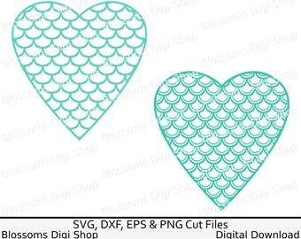 Free Free 116 Mermaid Scale Heart Svg SVG PNG EPS DXF File