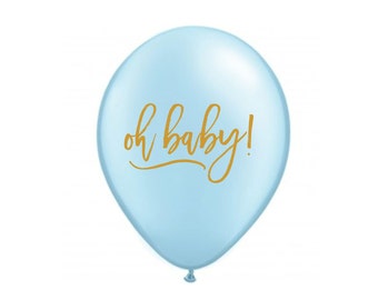 Oh Baby! Balloon, Oh Baby, Baby Shower, Baby Shower Decoration, Baby Shower Decor, Gender Reveal, Gender Reveal Balloons, Baby Boy, Blue