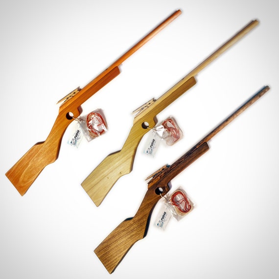 Handcrafted Wooden Rubber Band Gun Rifle
