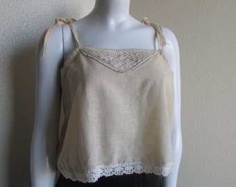 Chelsea Top - Linen Tank Top main image 0
