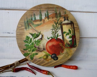 Housewarming gift Women gift Cutting cheese board Wooden plate Wood cutting board Provence board Restaurant décor Café decor Hostess gift