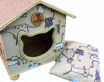 CatCottage, Cat House, Cat Bed, Pet Furniture, CatCave