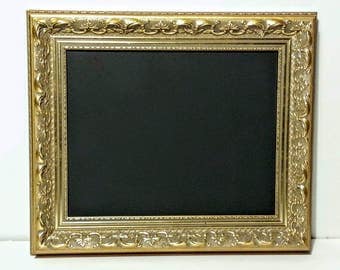 40x28 Baroque Style Gold Framed Chalkboard Sign, Menu Board, Elegant Wedding Sign, Restaurant Signs, Large Framed Chalk Board, Custom Sizes