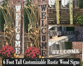 Front porch welcome sign, Front porch rustic welcome sign, Front porch distressed welcome sign, Front porch wood welcome sign, Welcome signs