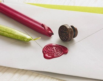 Wax seal monogram | Custom initial wax seal | Gift for Stationery lovers | Brass wax seal | Two day delivery | UK | Ships worldwide