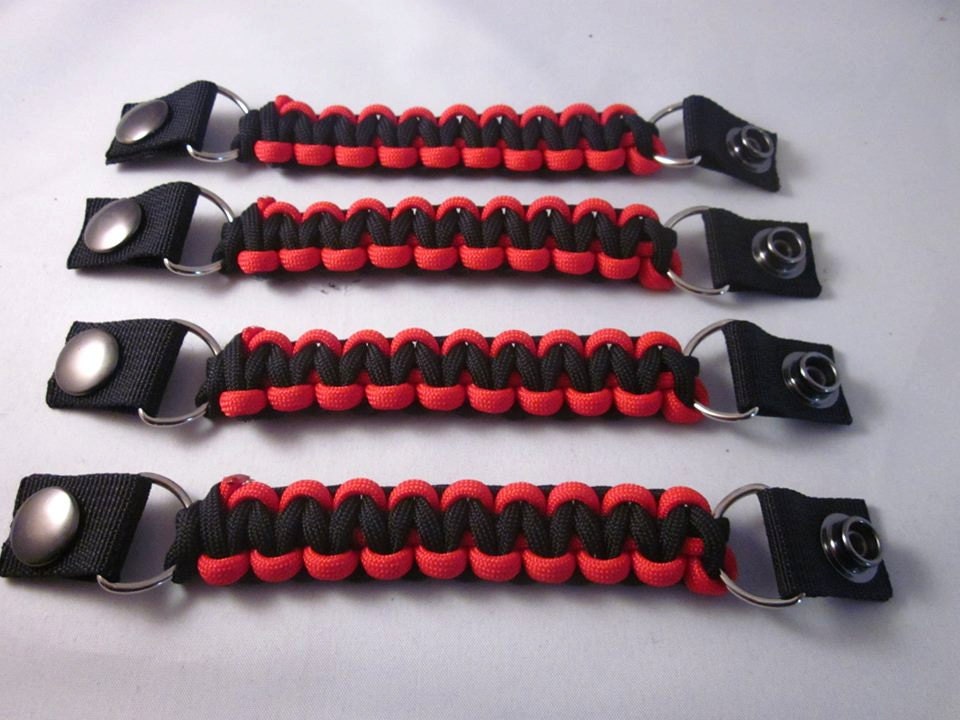 Black/Red Usa Made 550 paracord Vest Extenders free shipping