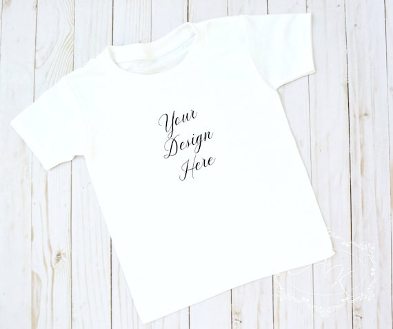 Download Blank White Toddler T-shirt Product Mock up Photo Blank