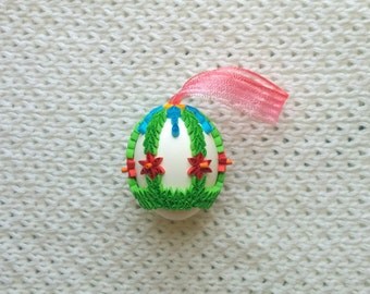 Real Quilled eggshell for Easter/Easter decoration/Quilling/Handmade