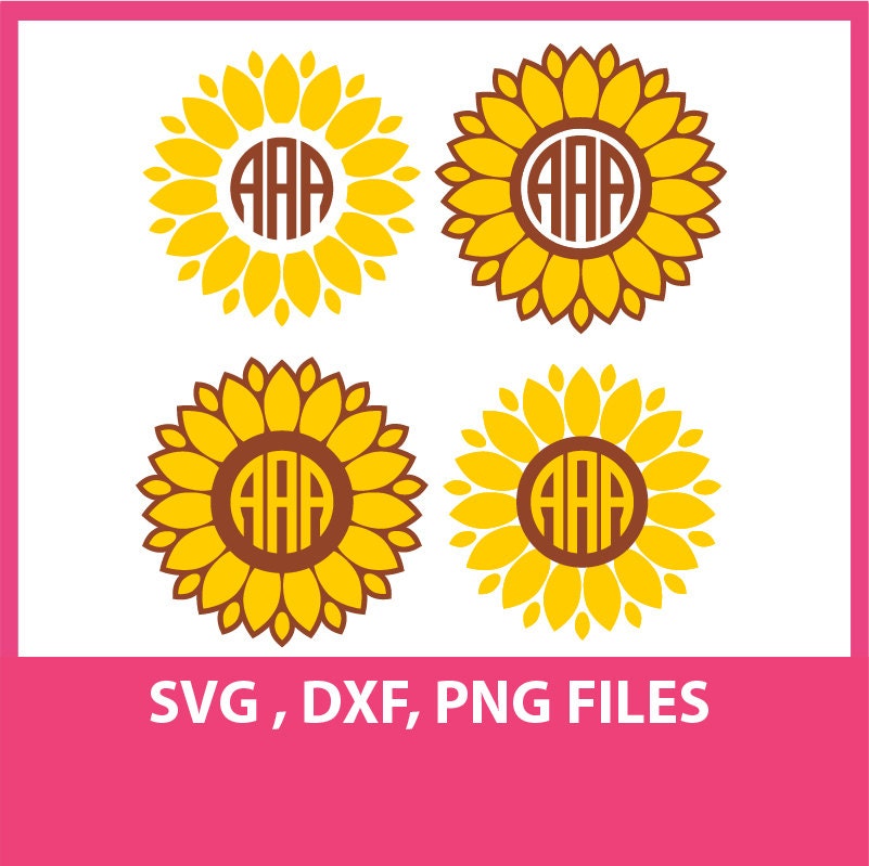 Download Instant Download, Sunflower, SVG, DXF, PNG Formats, Cricut ...