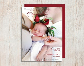 Birth Announcement - Simple