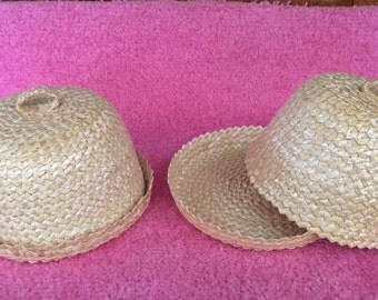 Cheese Cloche made of Straw- Cheese Cover- Cheese Keeper Dome- Cheese Cloche Dome